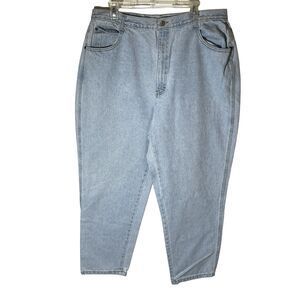 Gitano VTG 80s Jeans Womens 20W Light Wash Mom High Rise Taper denim 36" x 28"